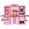 image:imageVEVOR Kids Kitchen Playset 3in1 Toddler Kitchen with Simulated Spray Sounds and Lights Play Kitchen Set with 74 PCS Cooking Accessory Set for Toddlers Preschoolers Children Ages 38 PinkPink
