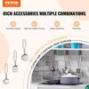 image:imageVEVOR Kids Kitchen Playset 3in1 Toddler Kitchen with Simulated Spray Sounds and Lights Play Kitchen Set with 74 PCS Cooking Accessory Set for Toddlers Preschoolers Children Ages 38 PinkWhite