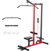 image:imageVEVOR LAT Pulldown Attachments Cable Machine Rowing Tbar Vbar Tricep Pull Down Bar Back Strength Training Rubber Coated Handle Grip Bicep Curl Tricep LAT Pulldown Bar for Home Gym Fitness2in1 LAT Pulldown