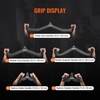 image:imageVEVOR LAT Pulldown Attachments Cable Machine Rowing Tbar Vbar Tricep Pull Down Bar Back Strength Training Rubber Coated Handle Grip Bicep Curl Tricep LAT Pulldown Bar for Home Gym Fitness5PCS B