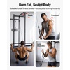 image:imageVEVOR LAT Pulldown Attachments Cable Machine Rowing Tbar Vbar Tricep Pull Down Bar Back Strength Training Rubber Coated Handle Grip Bicep Curl Tricep LAT Pulldown Bar for Home Gym FitnessSet with 2 Bars