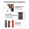 image:imageVEVOR LAT Pulldown Attachments Cable Machine Rowing Tbar Vbar Tricep Pull Down Bar Back Strength Training Rubber Coated Handle Grip Bicep Curl Tricep LAT Pulldown Bar for Home Gym Fitness2in1 LAT Pulldown