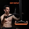image:imageVEVOR LAT Pulldown Attachments Cable Machine Rowing Tbar Vbar Tricep Pull Down Bar Back Strength Training Rubber Coated Handle Grip Bicep Curl Tricep LAT Pulldown Bar for Home Gym Fitness23x55x67