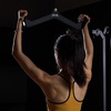 image:imageVEVOR LAT Pulldown Attachments Cable Machine Rowing Tbar Vbar Tricep Pull Down Bar Back Strength Training Rubber Coated Handle Grip Bicep Curl Tricep LAT Pulldown Bar for Home Gym Fitness23x45x67