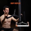 image:imageVEVOR LAT Pulldown Attachments Cable Machine Rowing Tbar Vbar Tricep Pull Down Bar Back Strength Training Rubber Coated Handle Grip Bicep Curl Tricep LAT Pulldown Bar for Home Gym Fitness23x45x67