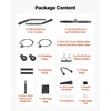 image:imageVEVOR LAT Pulldown Attachments Cable Machine Rowing Tbar Vbar Tricep Pull Down Bar Back Strength Training Rubber Coated Handle Grip Bicep Curl Tricep LAT Pulldown Bar for Home Gym FitnessSet with 2 Bars
