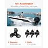 image:imageVEVOR Outboard Propeller Upgrade OEM 15 Spline Tooth Aluminum Outboard Boat Propeller Fit Mercury Engines 40140 HP 414 Gearcase 3Blade RH Right Hand Rotation4877344A45 OEM code