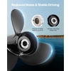 image:imageVEVOR Outboard Propeller Upgrade OEM 15 Spline Tooth Aluminum Outboard Boat Propeller Fit Mercury Engines 40140 HP 414 Gearcase 3Blade RH Right Hand Rotation4877344A45 OEM code