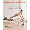 image:imageVEVOR Pilates Reformer Foldable Suitable for Intermediate and Beginners Users Pilates Equipment for Home Gym Studio Use with 4 Adjustable Resistance Spring Up to 400 LBSBlack