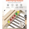 image:imageVEVOR Pilates Reformer Foldable Suitable for Intermediate and Beginners Users Pilates Equipment for Home Gym Studio Use with 4 Adjustable Resistance Spring Up to 400 LBSWhite