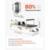 image:imageVEVOR Pilates Reformer Foldable Suitable for Intermediate and Beginners Users Pilates Equipment for Home Gym Studio Use with 4 Adjustable Resistance Spring Up to 400 LBSWhite