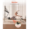 image:imageVEVOR Pilates Reformer Foldable Suitable for Intermediate and Beginners Users Pilates Equipment for Home Gym Studio Use with 4 Adjustable Resistance Spring Up to 400 LBSWhite