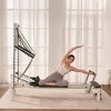 image:imageVEVOR Pilates Reformer Foldable Suitable for Intermediate and Beginners Users Pilates Equipment for Home Gym Studio Use with 4 Adjustable Resistance Spring Up to 400 LBSWhite