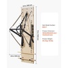 image:imageVEVOR Pilates Reformer Foldable Suitable for Intermediate and Beginners Users Pilates Equipment for Home Gym Studio Use with 4 Adjustable Resistance Spring Up to 400 LBSWhite