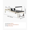 image:imageVEVOR Pilates Reformer Foldable Suitable for Intermediate and Beginners Users Pilates Equipment for Home Gym Studio Use with 4 Adjustable Resistance Spring Up to 400 LBSBlack