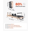 image:imageVEVOR Pilates Reformer Foldable Suitable for Intermediate and Beginners Users Pilates Equipment for Home Gym Studio Use with 4 Adjustable Resistance Spring Up to 400 LBSNatural wood color