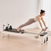 image:imageVEVOR Pilates Reformer Foldable Suitable for Intermediate and Beginners Users Pilates Equipment for Home Gym Studio Use with 4 Adjustable Resistance Spring Up to 400 LBSBlack