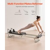 image:imageVEVOR Pilates Reformer Foldable Suitable for Intermediate and Beginners Users Pilates Equipment for Home Gym Studio Use with 4 Adjustable Resistance Spring Up to 400 LBSgreenblack