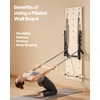 image:imageVEVOR Pilates Reformer Foldable Suitable for Intermediate and Beginners Users Pilates Equipment for Home Gym Studio Use with 4 Adjustable Resistance Spring Up to 400 LBSWhite