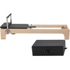 image:imageVEVOR Pilates Reformer Foldable Suitable for Intermediate and Beginners Users Pilates Equipment for Home Gym Studio Use with 4 Adjustable Resistance Spring Up to 400 LBSNatural wood color