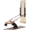 image:imageVEVOR Pilates Reformer Foldable Suitable for Intermediate and Beginners Users Pilates Equipment for Home Gym Studio Use with 4 Adjustable Resistance Spring Up to 400 LBSWhite