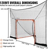 image:imageVEVOR Portable Lacrosse Goal  Complete Training Accessory Set with Extended Coverage for Youth and Adults12 x 9 No Goal