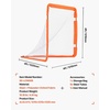 image:imageVEVOR Portable Lacrosse Goal  Complete Training Accessory Set with Extended Coverage for Youth and Adults4 x 4 Folding Goal