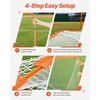 image:imageVEVOR Portable Lacrosse Goal  Complete Training Accessory Set with Extended Coverage for Youth and Adults4 x 4 Folding Goal
