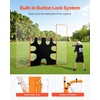 image:imageVEVOR Portable Lacrosse Goal  Complete Training Accessory Set with Extended Coverage for Youth and Adults6 x 6 3in1 Goal