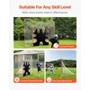 image:imageVEVOR Portable Lacrosse Goal  Complete Training Accessory Set with Extended Coverage for Youth and Adults6 x 6 3in1 Goal