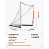 image:imageVEVOR Portable Lacrosse Goal  Complete Training Accessory Set with Extended Coverage for Youth and Adults6 x 6 Fiberglass Goal