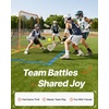 image:imageVEVOR Portable Lacrosse Goal  Complete Training Accessory Set with Extended Coverage for Youth and Adults6 x 6 Folding Goal