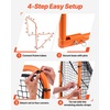 image:imageVEVOR Portable Lacrosse Goal  Complete Training Accessory Set with Extended Coverage for Youth and Adults6 x 6 Folding Goal
