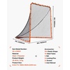 image:imageVEVOR Portable Lacrosse Goal  Complete Training Accessory Set with Extended Coverage for Youth and Adults6 x 6 Folding Goal