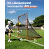 image:imageVEVOR Portable Lacrosse Goal  Complete Training Accessory Set with Extended Coverage for Youth and Adults6 x 6 Folding Goal