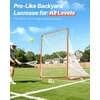 image:imageVEVOR Portable Lacrosse Goal  Complete Training Accessory Set with Extended Coverage for Youth and Adults6 x 6 Modular Goal