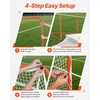 image:imageVEVOR Portable Lacrosse Goal  Complete Training Accessory Set with Extended Coverage for Youth and Adults6 x 6 Modular Goal