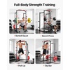 image:imageVEVOR Power Cage Power Rack Multifunctional Barbell Squat Rack with Adjustable Height Home Gym Strength Training Workout Equipment with JHooks amp More Fitness Attachment for Bench Press PullUp Dips