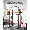 image:imageVEVOR Power Cage Power Rack Multifunctional Barbell Squat Rack with Adjustable Height Home Gym Strength Training Workout Equipment with JHooks amp More Fitness Attachment for Bench Press PullUp Dips
