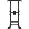 image:imageVEVOR Pull Up Bar 330 LBS Power Tower Dip Station Workout Dip Station with HShaped Stable Base amp Back Pad Adjustable 12 Level Height Free Standing Chin Up Bar for Back 4Level Adjustable Back Pad