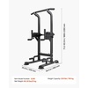 image:imageVEVOR Pull Up Bar 330 LBS Power Tower Dip Station Workout Dip Station with HShaped Stable Base amp Back Pad Adjustable 12 Level Height Free Standing Chin Up Bar for Back 4Level Adjustable Back Pad