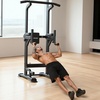 image:imageVEVOR Pull Up Bar 330 LBS Power Tower Dip Station Workout Dip Station with HShaped Stable Base amp Back Pad Adjustable 12 Level Height Free Standing Chin Up Bar for Back 4Level Adjustable Back Pad