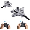 image:imageVEVOR RC Plane 2 Channel Remote Control Airplane 24GHZ with 6Axis Gyro Stabilizeramp2 Batteries F22 Fighter Aircraft Plane Toy for Adults Kids Beginners Boys BirthdayXmas Child Gift2CHF22