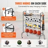 image:imageVEVOR Rolling Sports Ball Storage Cart Lockable Basketball Cage with Double Lids Sport Equipment Holder Organizer for Indoor Outdoor Steel Storage Rack for Garages Playgroup Gym and Schools4tiers rack