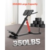 image:imageVEVOR Roman Chair Hyperextension Bench 350 lbs Adjustable Extension Machine MultiFunction Exercise Equipment for Glute Hamstring Lower Back and Ab Workout Fitness Weight Bench for Home Gym