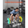 image:imageVEVOR Safety Squat Bar 700 amp 1500 LBS Plus 500 LBS Hex Barbell Trap Bar Ideal for Squats Deadlifts Lunges Rehab500 Pounds