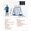 image:imageVEVOR Soccer Baseball Rebounder Net 3 Angles Adjustable Soccer Goal Rebounder for Control Passing Practice HeavyDuty Iron Frame amp PE Net Easy Setup Ball Training Equipment for TeensampAdults4x4FT