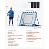 image:imageVEVOR Soccer Baseball Rebounder Net 3 Angles Adjustable Soccer Goal Rebounder for Control Passing Practice HeavyDuty Iron Frame amp PE Net Easy Setup Ball Training Equipment for TeensampAdults5x4FT
