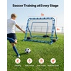 image:imageVEVOR Soccer Baseball Rebounder Net 3 Angles Adjustable Soccer Goal Rebounder for Control Passing Practice HeavyDuty Iron Frame amp PE Net Easy Setup Ball Training Equipment for TeensampAdults5x4FT