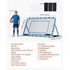 image:imageVEVOR Soccer Baseball Rebounder Net 3 Angles Adjustable Soccer Goal Rebounder for Control Passing Practice HeavyDuty Iron Frame amp PE Net Easy Setup Ball Training Equipment for TeensampAdults7x4FT